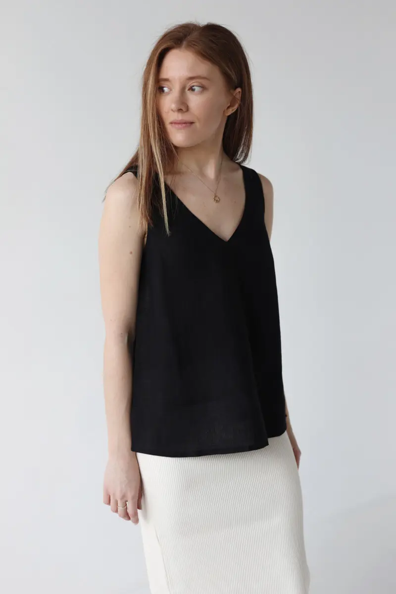 raghild lniany top anna watras dekolt v (10)