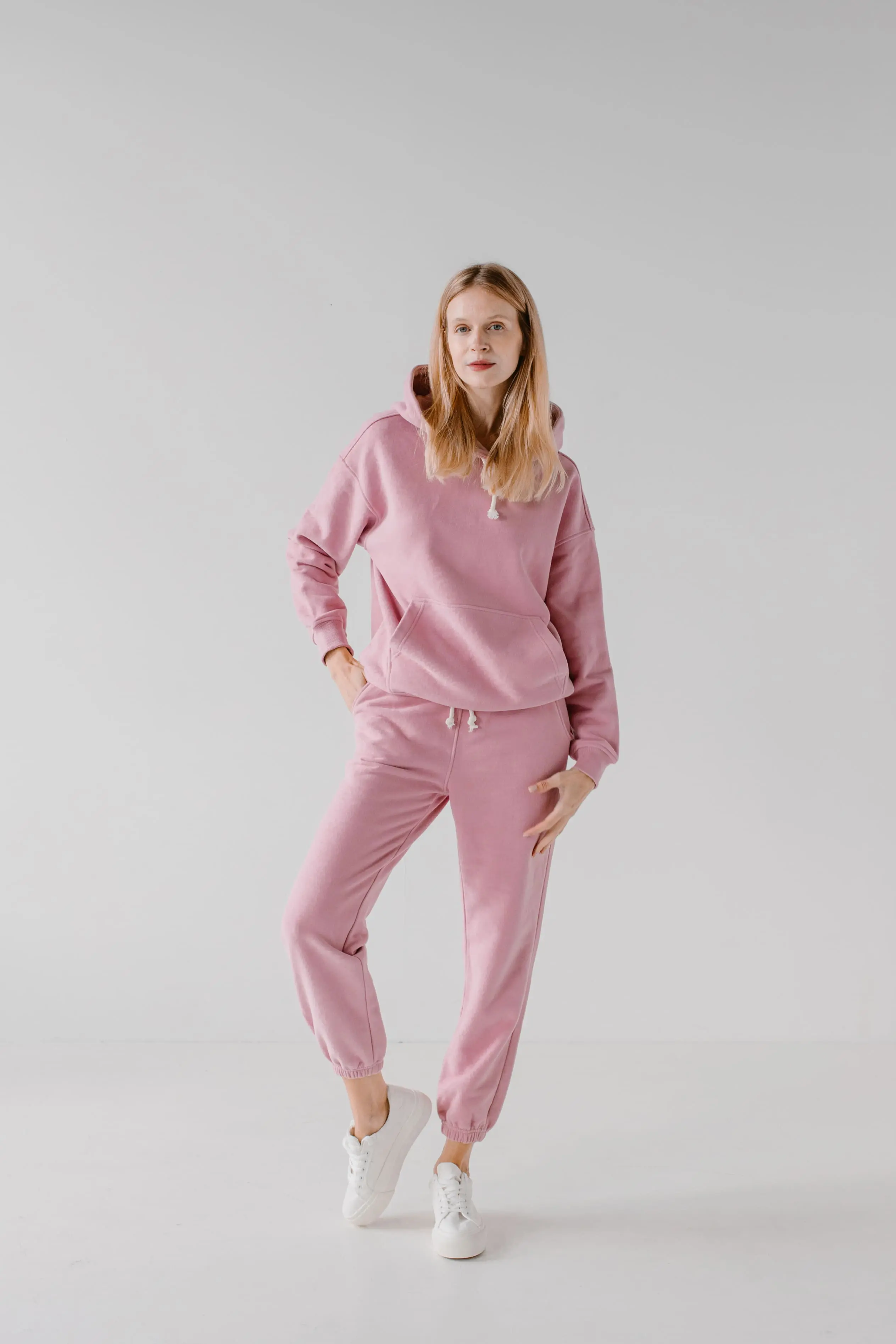 Bluza dresowa z kapturem | ROSE