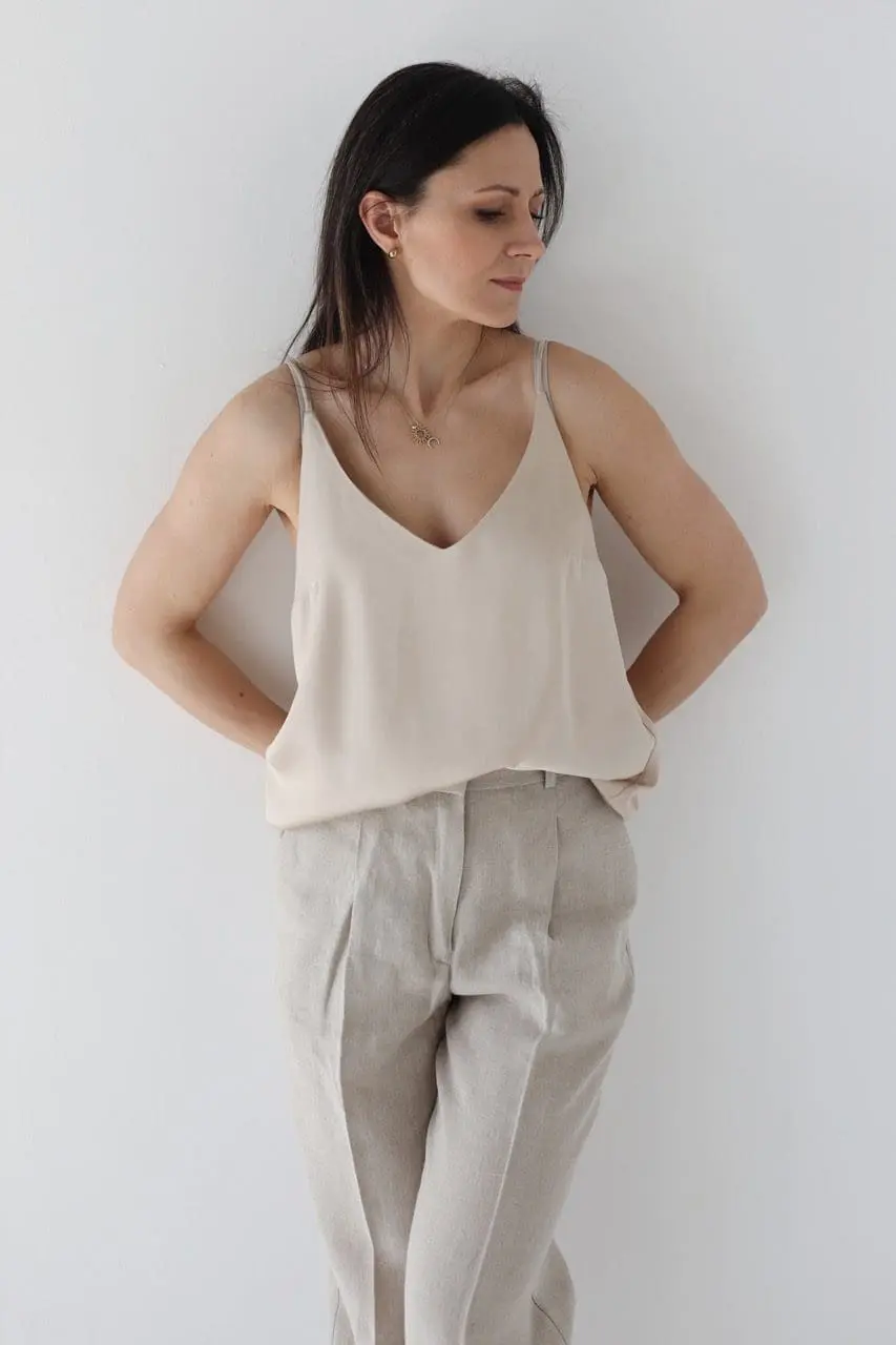 Top na szeleczkach z wiskozy ecovero & rayon | JULIE