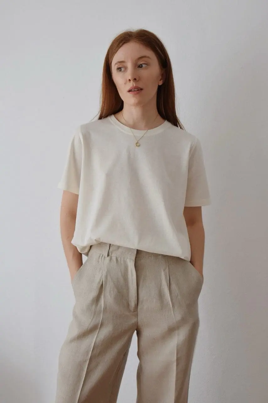 T-shirt o luźnej formie Cotton & Wool | KARNE