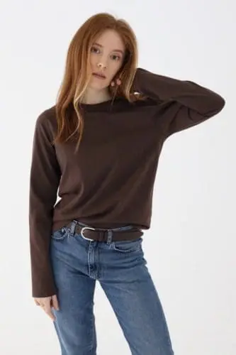 bawełniany longsleeve basic