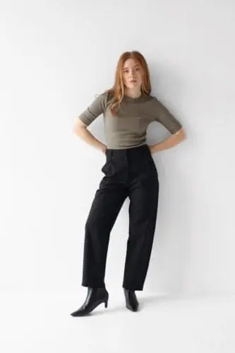 Spodnie damskie typu barrel leg | KAIA