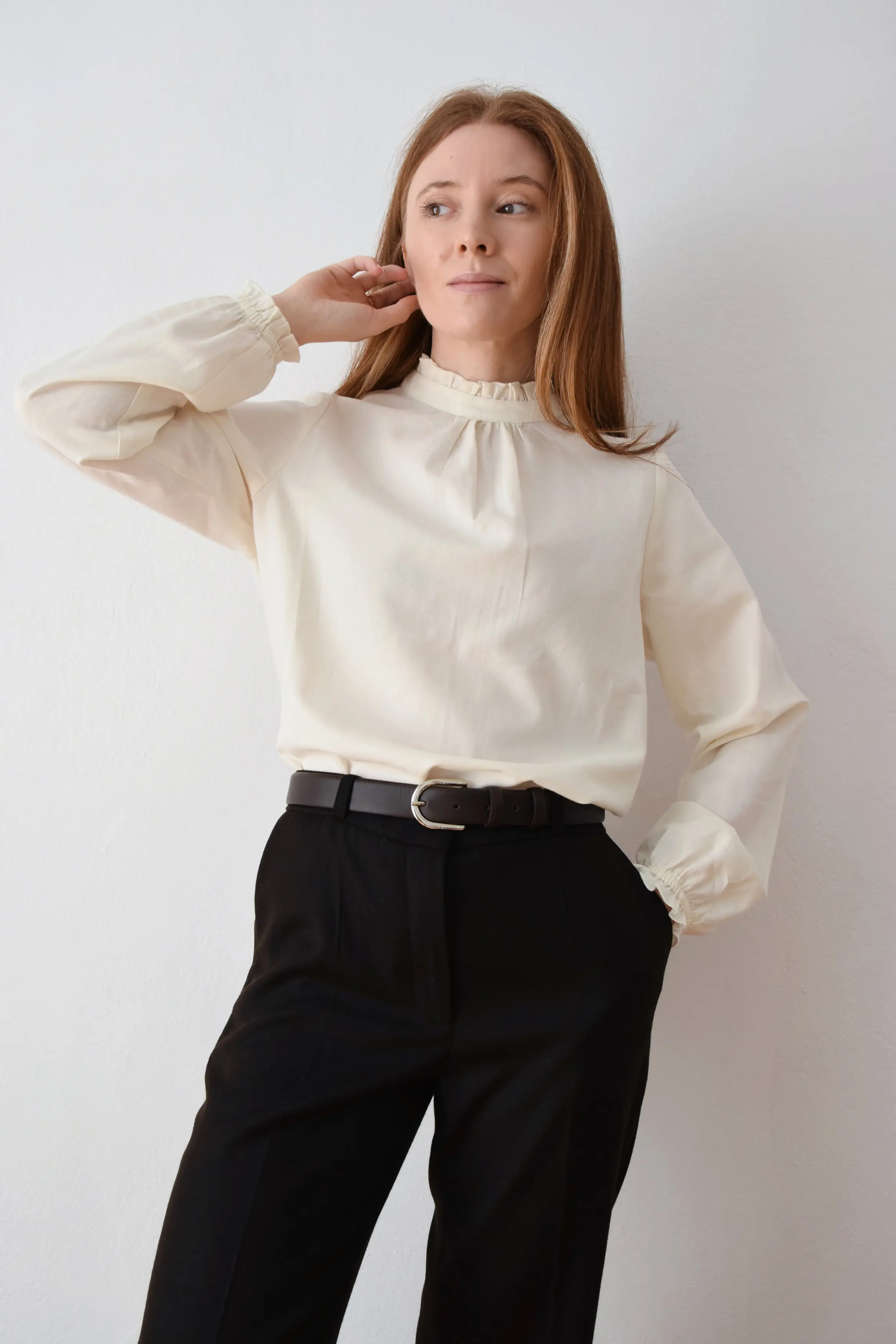 bluzka z welny merino