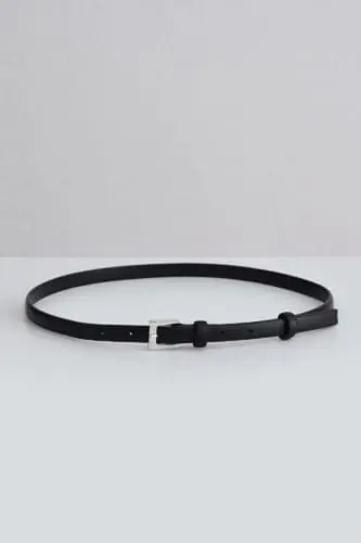 cienki pasek damski skorzany czarny ze srebrna klamra anna watras polska marka (2)