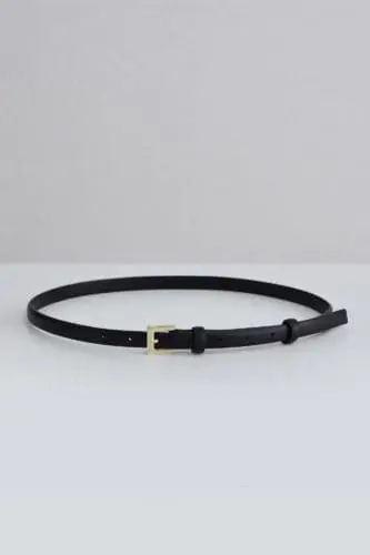cienki pasek damski skorzany czarny ze zlota klamra anna watras polska marka (2)