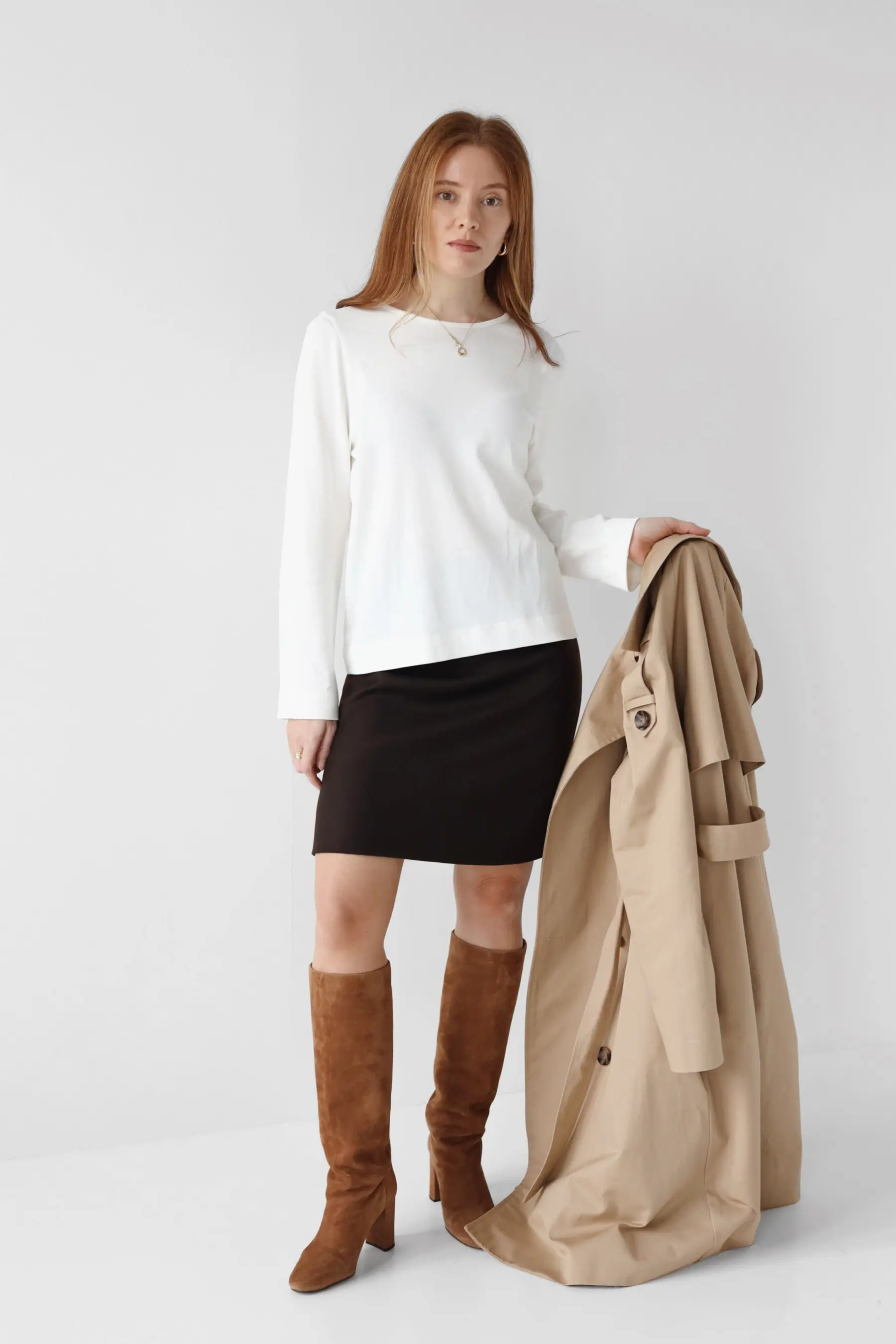 Spódnica mini z wełny | GABRIELLE