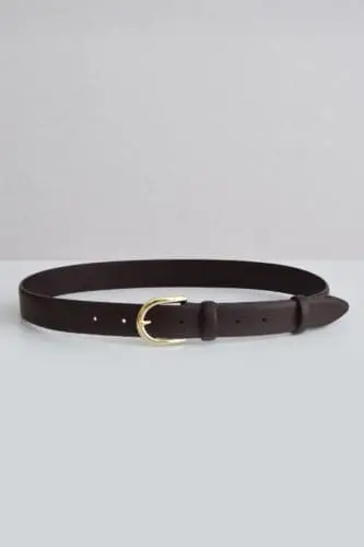 pasek damski skorzany brazowy ze zlota klamra anna watras polska marka (2)