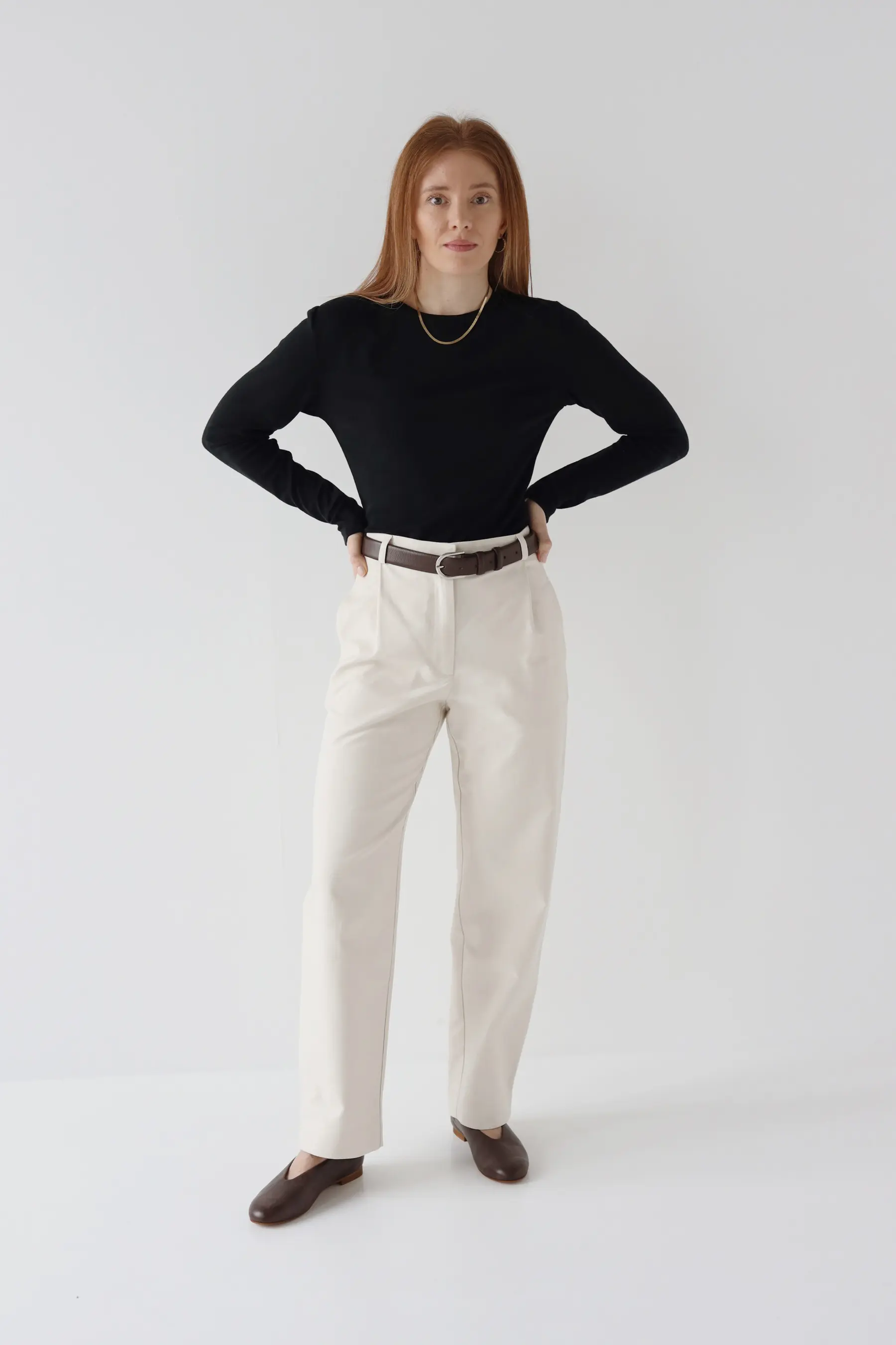 Spodnie damskie typu barrel leg | KAIA