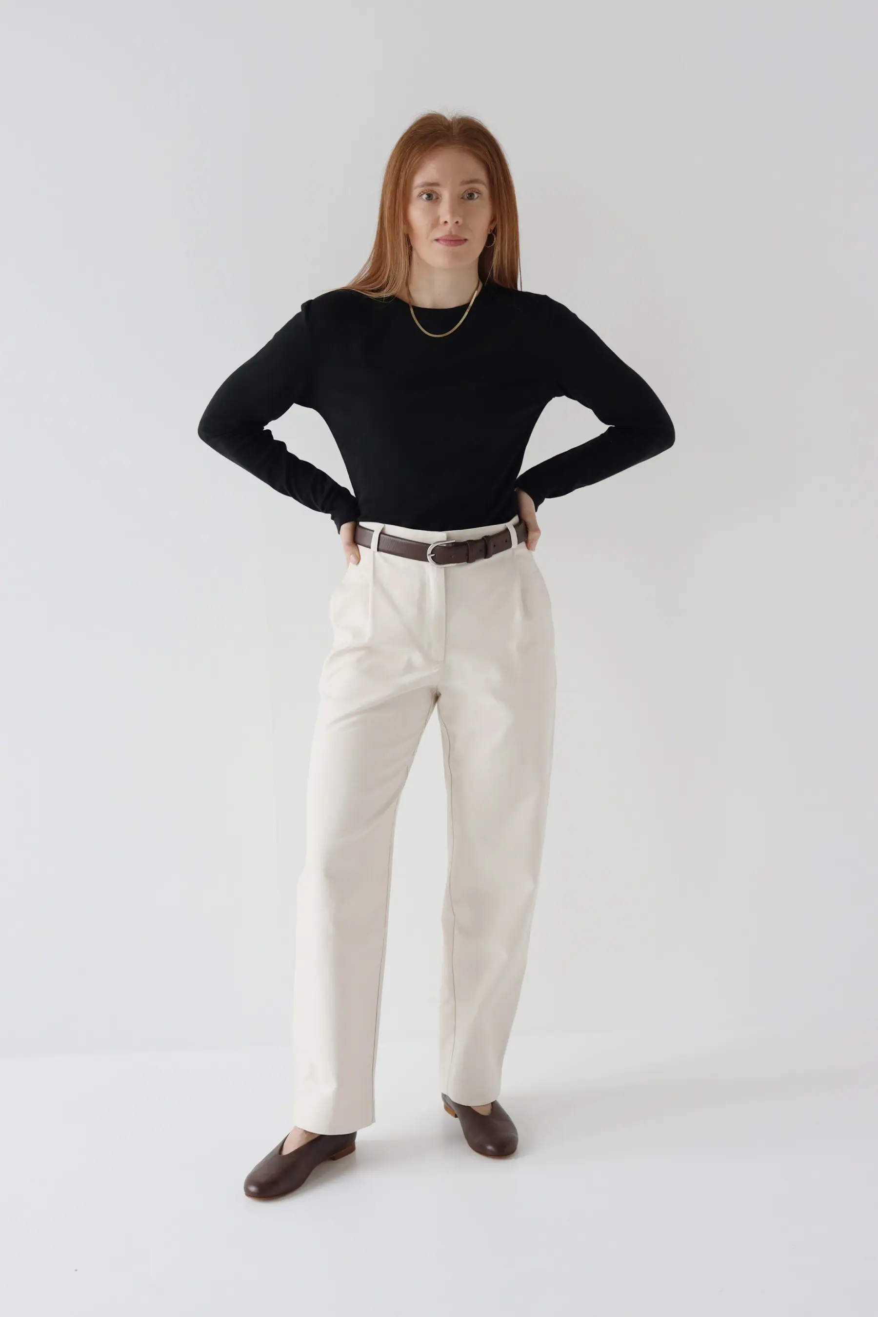 Spodnie damskie typu barrel leg | KAIA