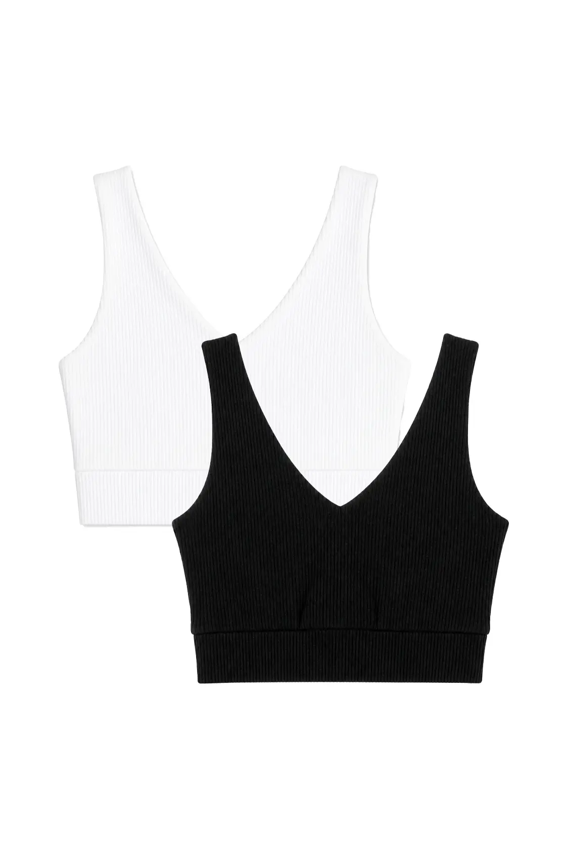2-pack Krótki top V-neck na ramiączkach | KARI