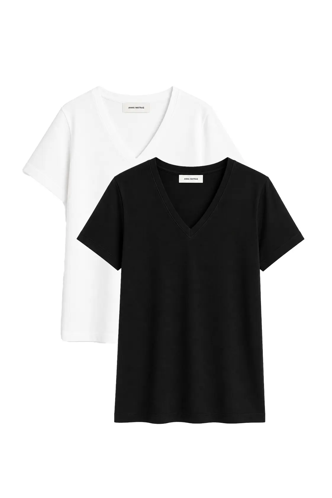 2-pack T-shirt z heavy jersey z dekoltem V | BEATRICE