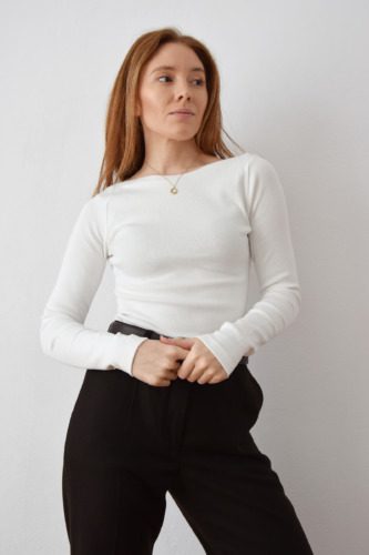 Bluzka longsleeve boat neck LYDIA (6)