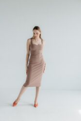 sukienka z dekoltem w serce heart neck