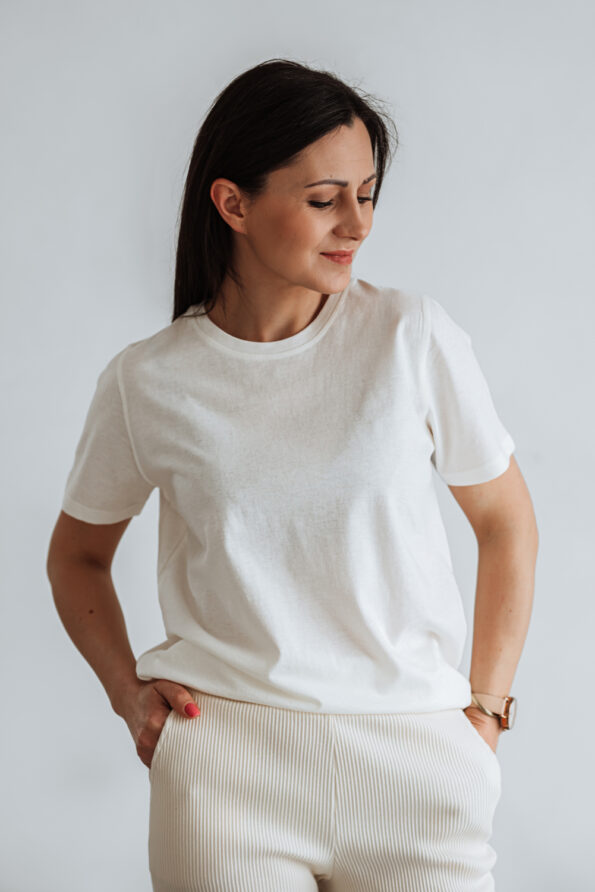 T-shirt o luźnej formie Cotton & Wool | KARNE