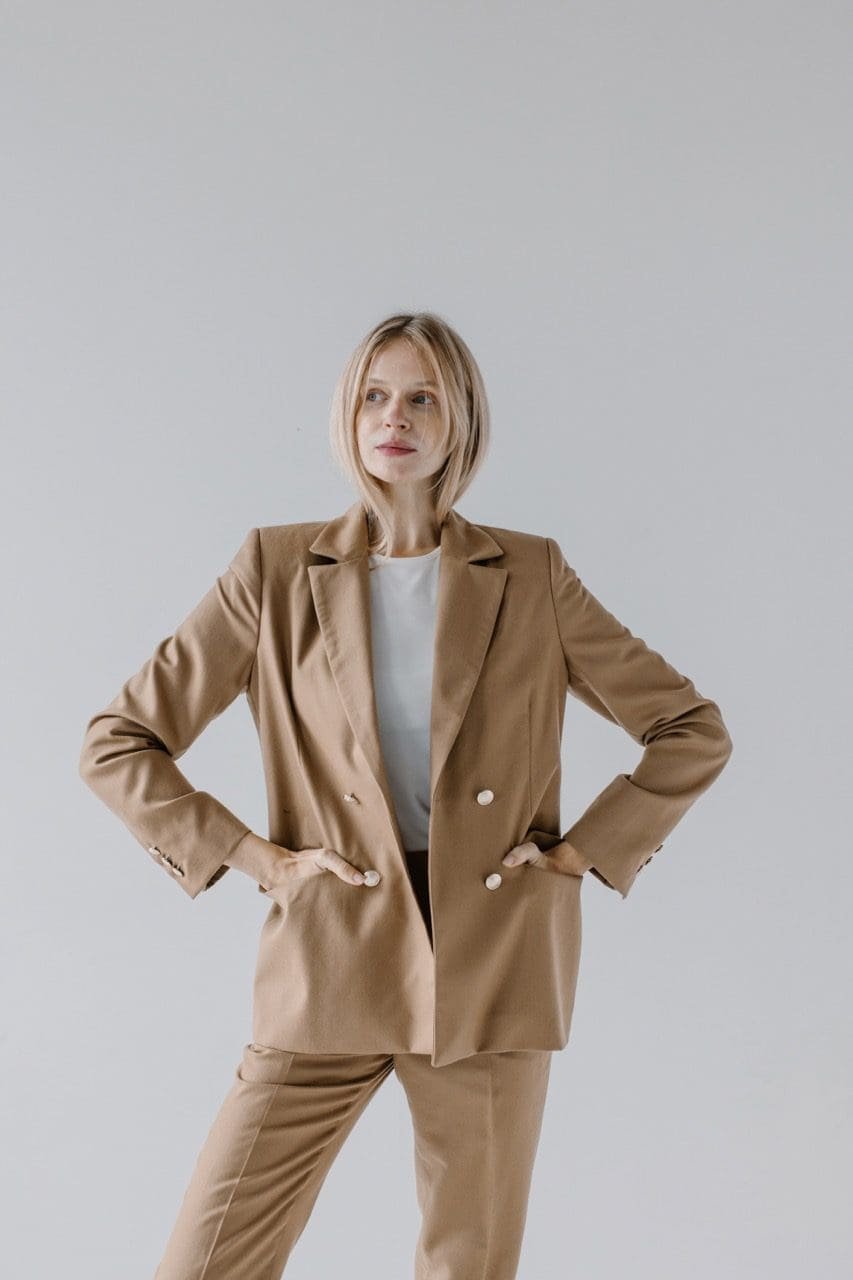 marynarka z welny merino