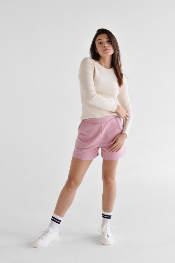 Szorty dresowe skin peach | LEONIE