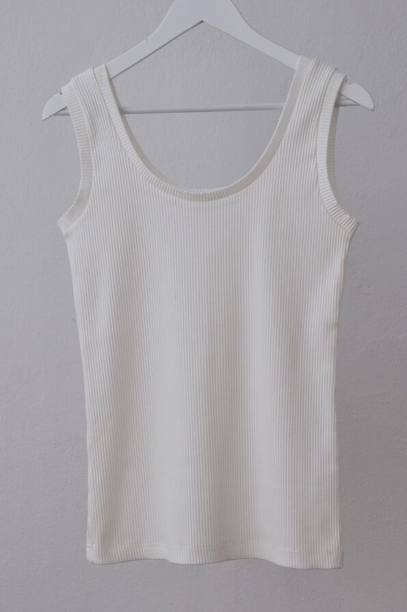 OUTLET  | Top SOFI na ramiączkach_off white XL