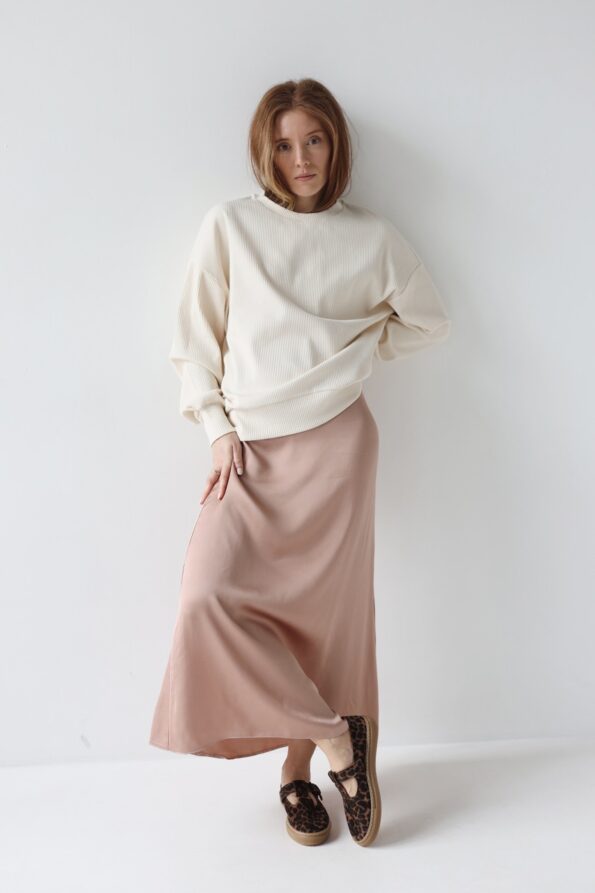 Bluza oversize z okrągłym dekoltem | STORA