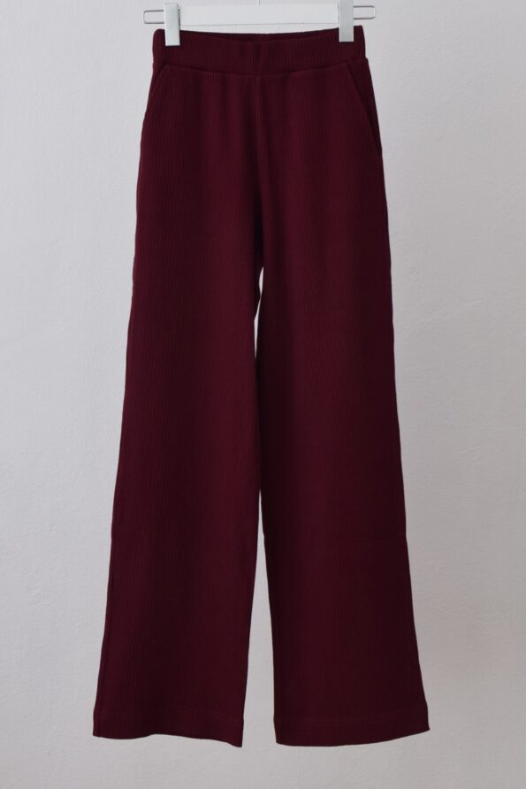 OUTLET  | Spodnie LINA_S wine berry