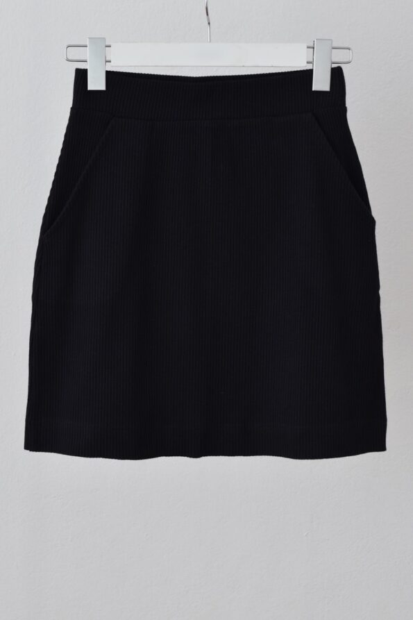 OUTLET  | Spódnica mini z kieszeniami_black S