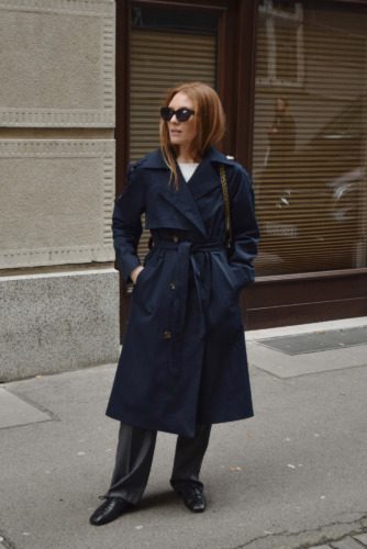 anna watras trencz frances graantowy polska marka