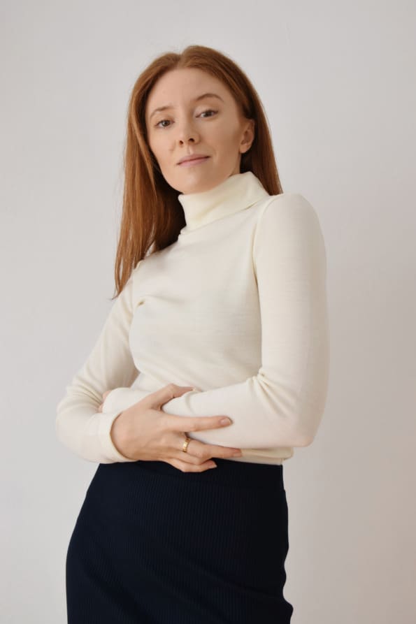 Golf damski z wełny merino | REANE