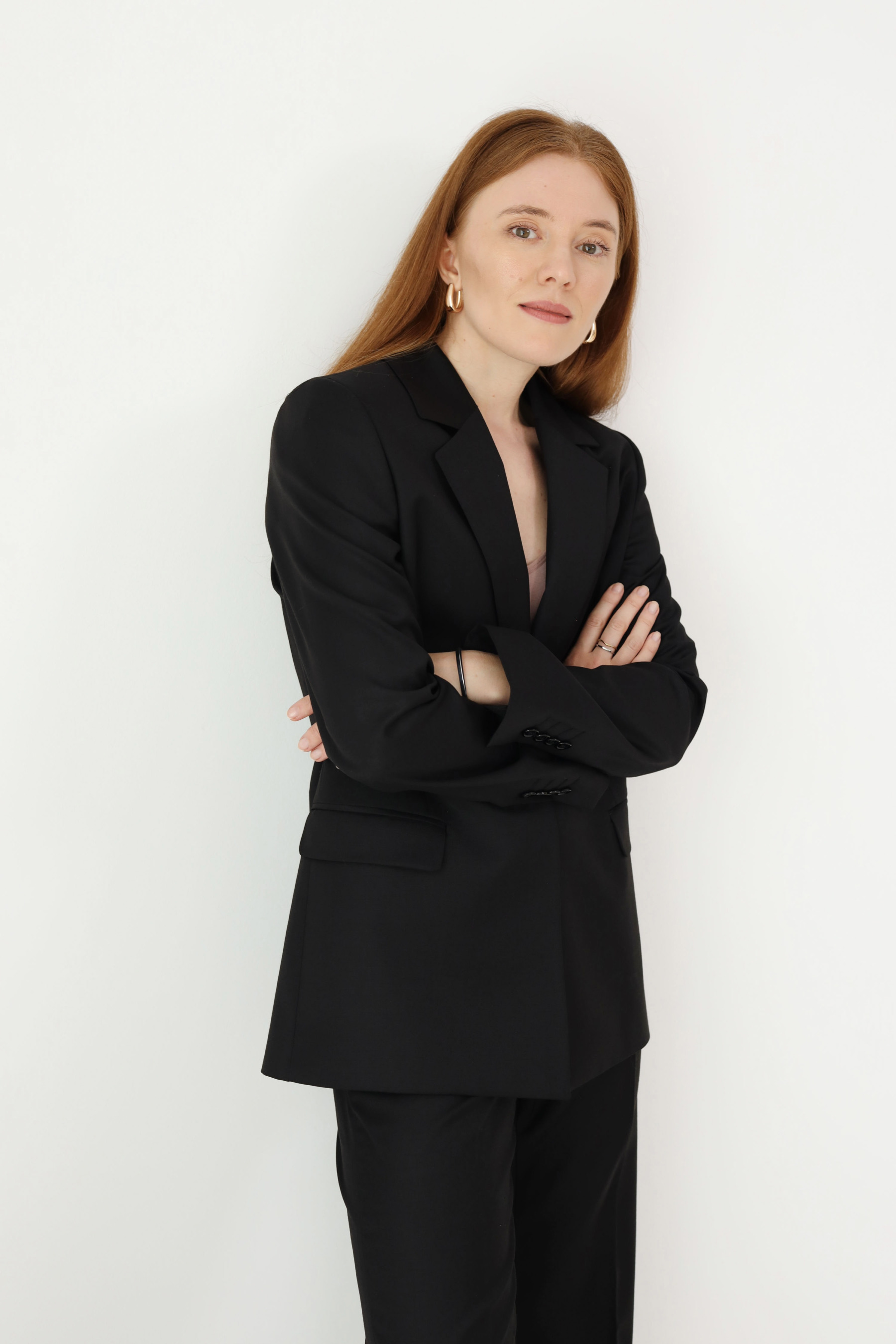 Wełniana marynarka jednorzędowa | JILL